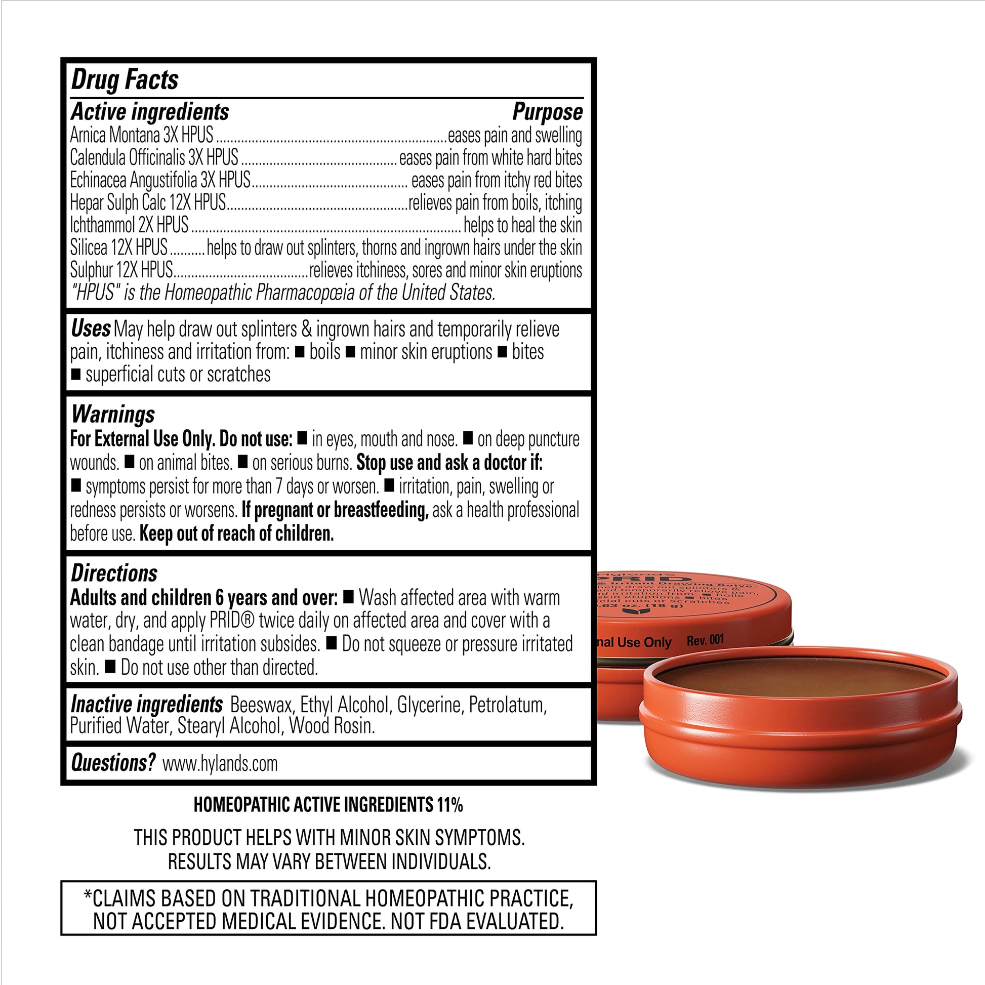 Hyland's PRID Drawing Salve Naturals (2 Pack) Hyland'sBuy Supplements Australia