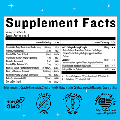 Legendairy Milk Hair Growth Vitamins for Women - Biotin for Hair Growth with Collagen & Lustriva, Hair Loss Products & Supplements for Thinning, Thicker, Fuller, Stronger Skin & Nails, Mane Event™ Legendairy MilkBuy Supplements Australia