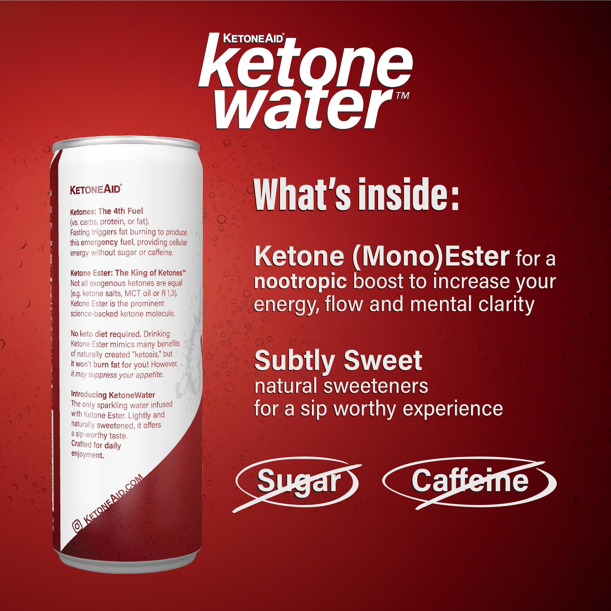 KetoneWater | Functional Sparkling Water w/Ketone Ester (3 Grams) | Black Cherry Flavor KetoneAidBuy Supplements Australia