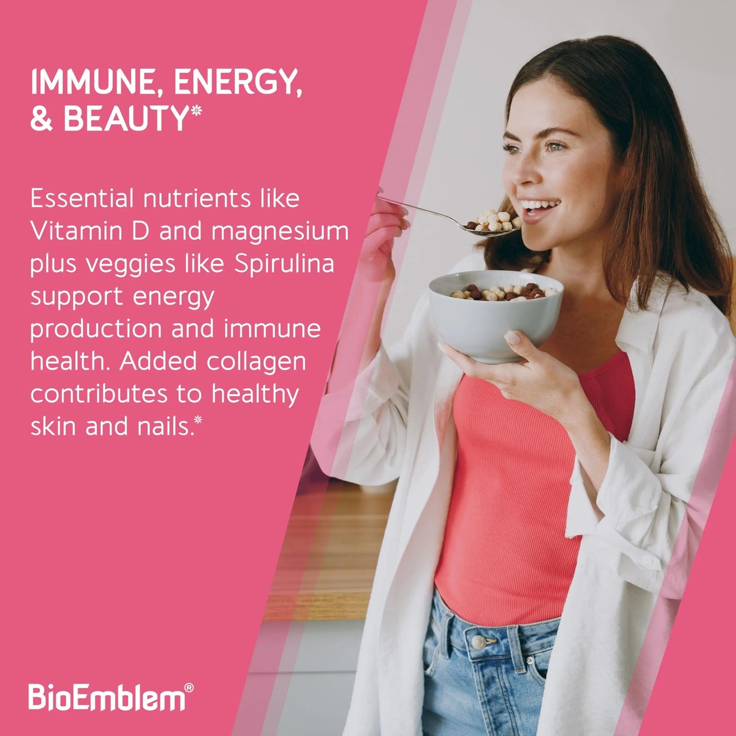 BioEmblem Women's Multivitamin - Complete Daily Multi for Immunity, Energy, Hair, Skin with Vitamin A, B12, B6, D3, Biotin BioEmblemBuy Supplements Australia