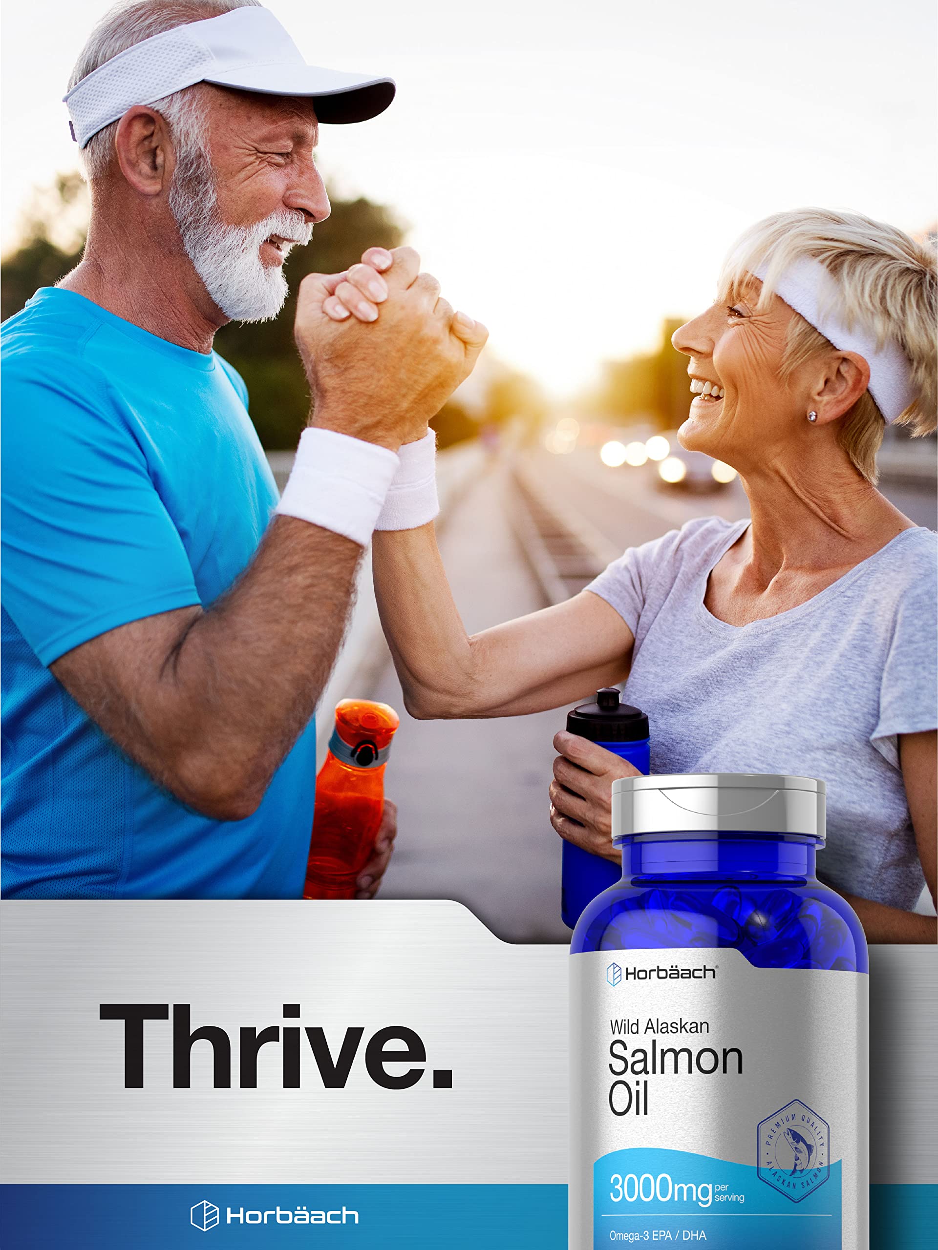 Wild Alaskan Salmon Fish Oil | 180 Softgel Capsules | Gluten Free, Non-GMO | High Potency HorbäachBuy Supplements Australia