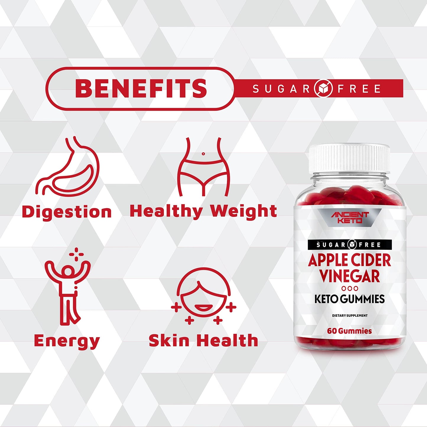 Ancient Keto Sugar Free Keto ACV Gummies, Apple Cider Vinegar Gummy Ancient KetoBuy Supplements Australia