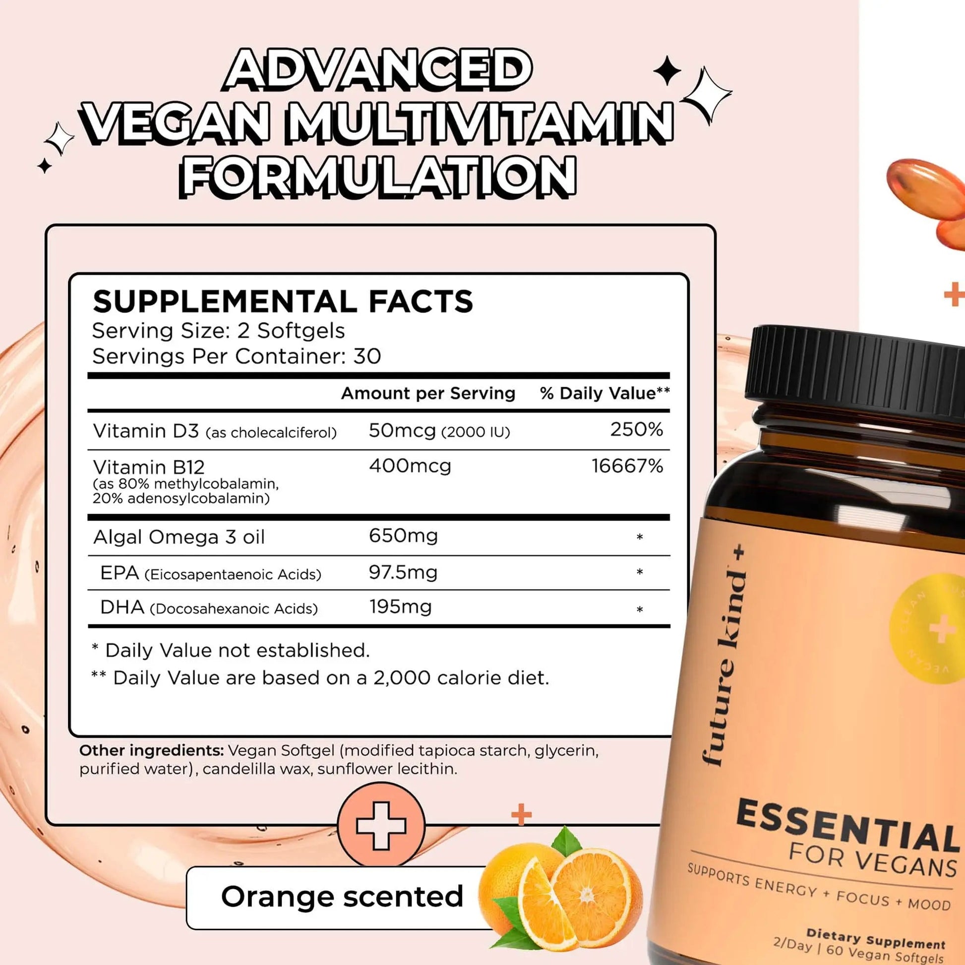 Future Kind Multivitamin Bundle - Vegan Complete Multivitamin and Vegan Essential Multivitamin - Vegan Vitamin B12, Omega 3, and Vitamin D3 - Complete Multivitamin, 42 Vitamins in 1 for Men and Women Future KindBuy Supplements Australia