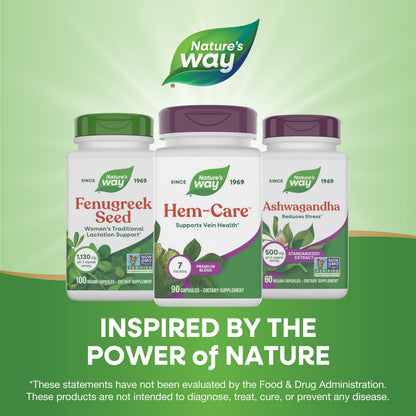 Nature's Way Premium Hem-Care, Unique Vein Health Blend*, 90 Capsules Nature's WayBuy Supplements Australia