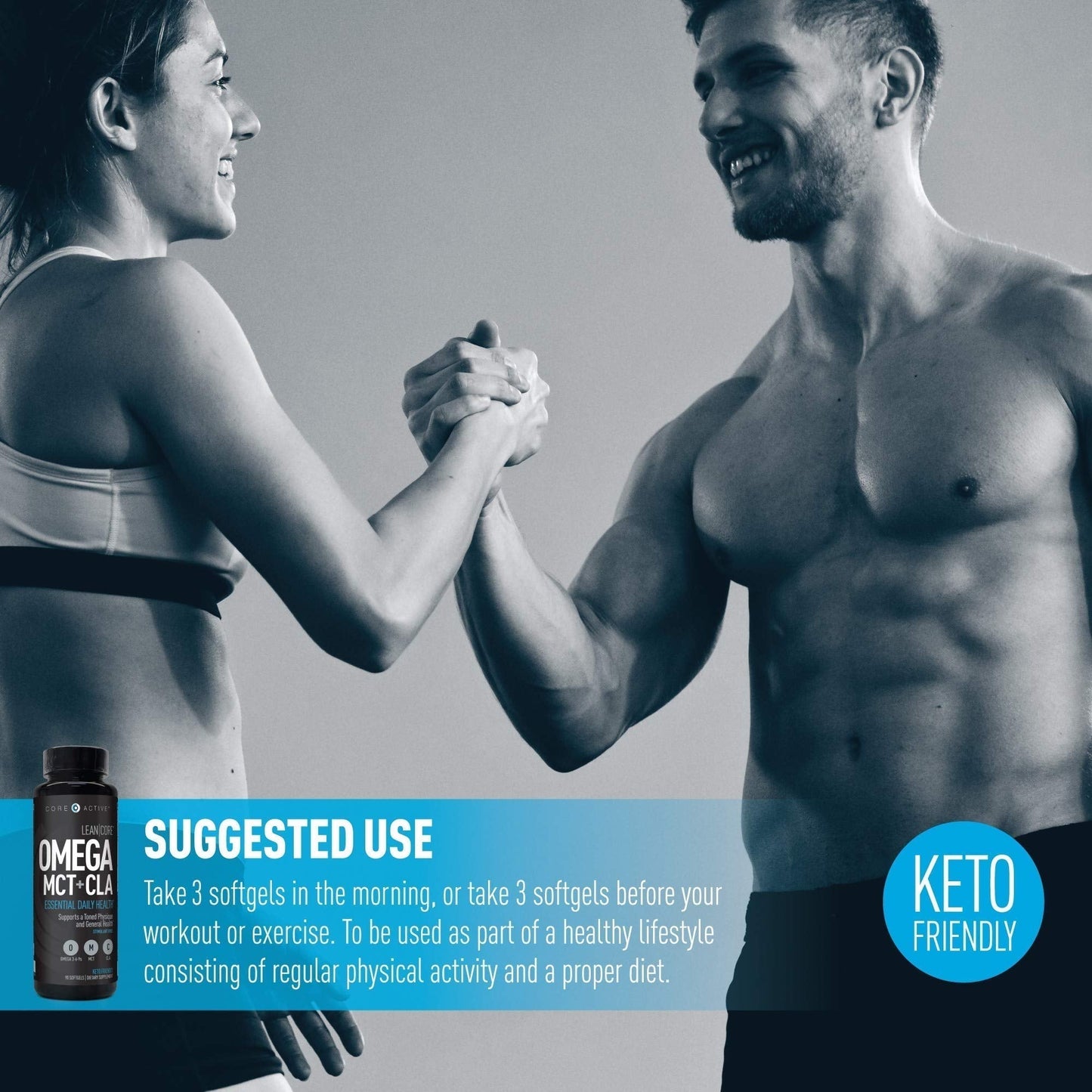 Lean CORE Omega MCT + CLA - Stimulant Free Health Formula, Lean Muscle & Toned (CORE)ACTIVEBuy Supplements Australia