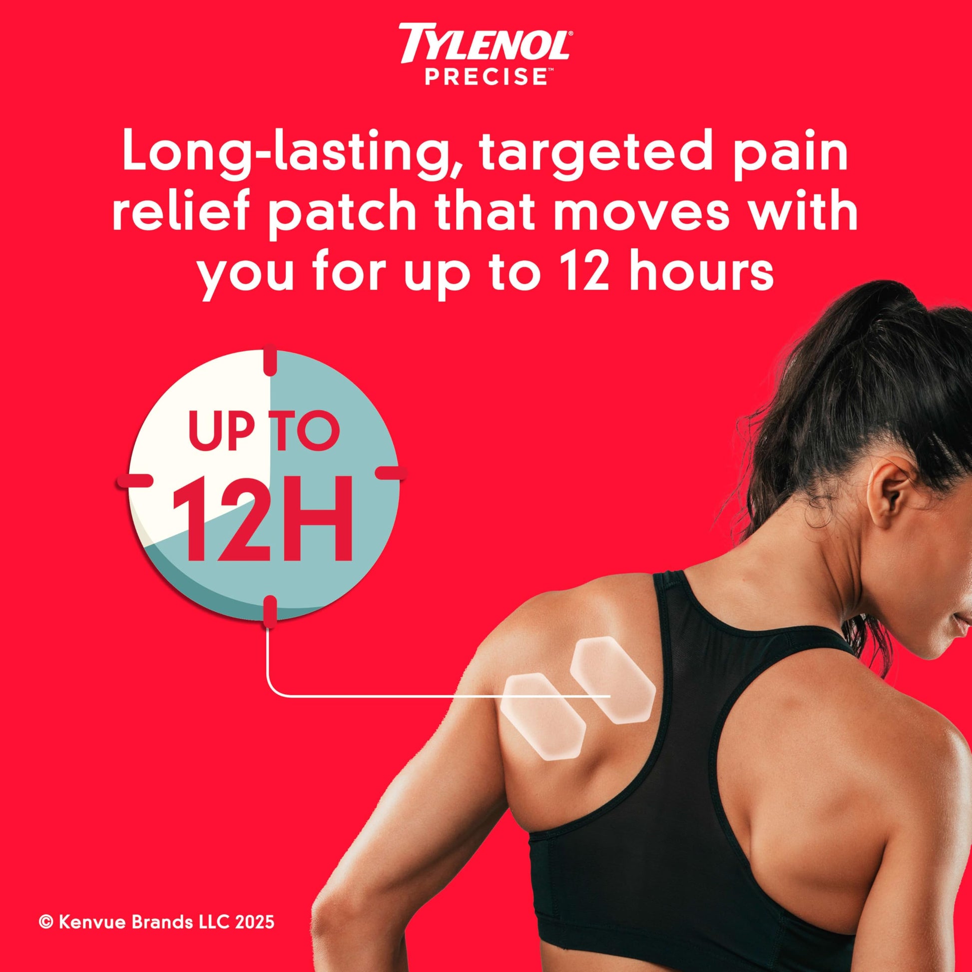 Tylenol Precise Pain Relieving Patches, Topical Analgesic Patches + Maximum OTC Strength Lidocaine Penetrates, Targeted Relief Ideal for Shoulder, Back & Knee Pain, Unscented, 3 x 2 ct TylenolBuy Supplements Australia