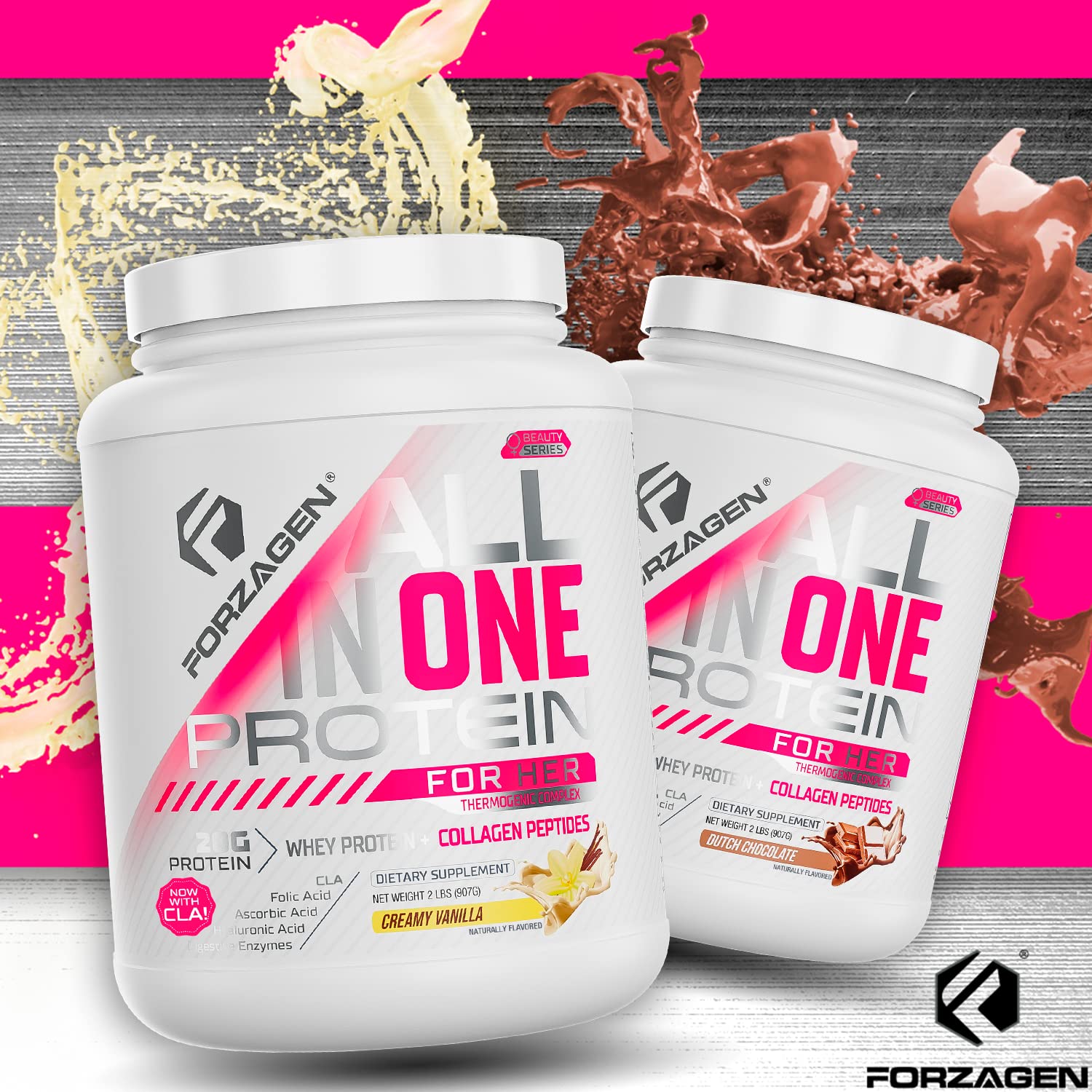 Forzagen All in One Protein for Her, Protein Powder for Women with Collagen Peptides ForzagenBuy Supplements Australia
