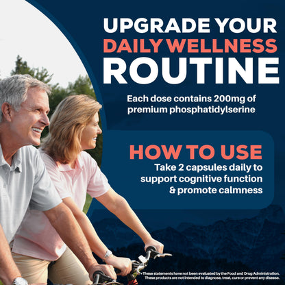 Ayush Herbs AyuPhos - Phosphatidylserine Supplement for Men & Women, Soy-Free Phosphatidyl Serine, Brain, Memory, & Cognitive Support for Adults, 200mg Per Pill - 45 Servings Ayush HerbsBuy Supplements Australia