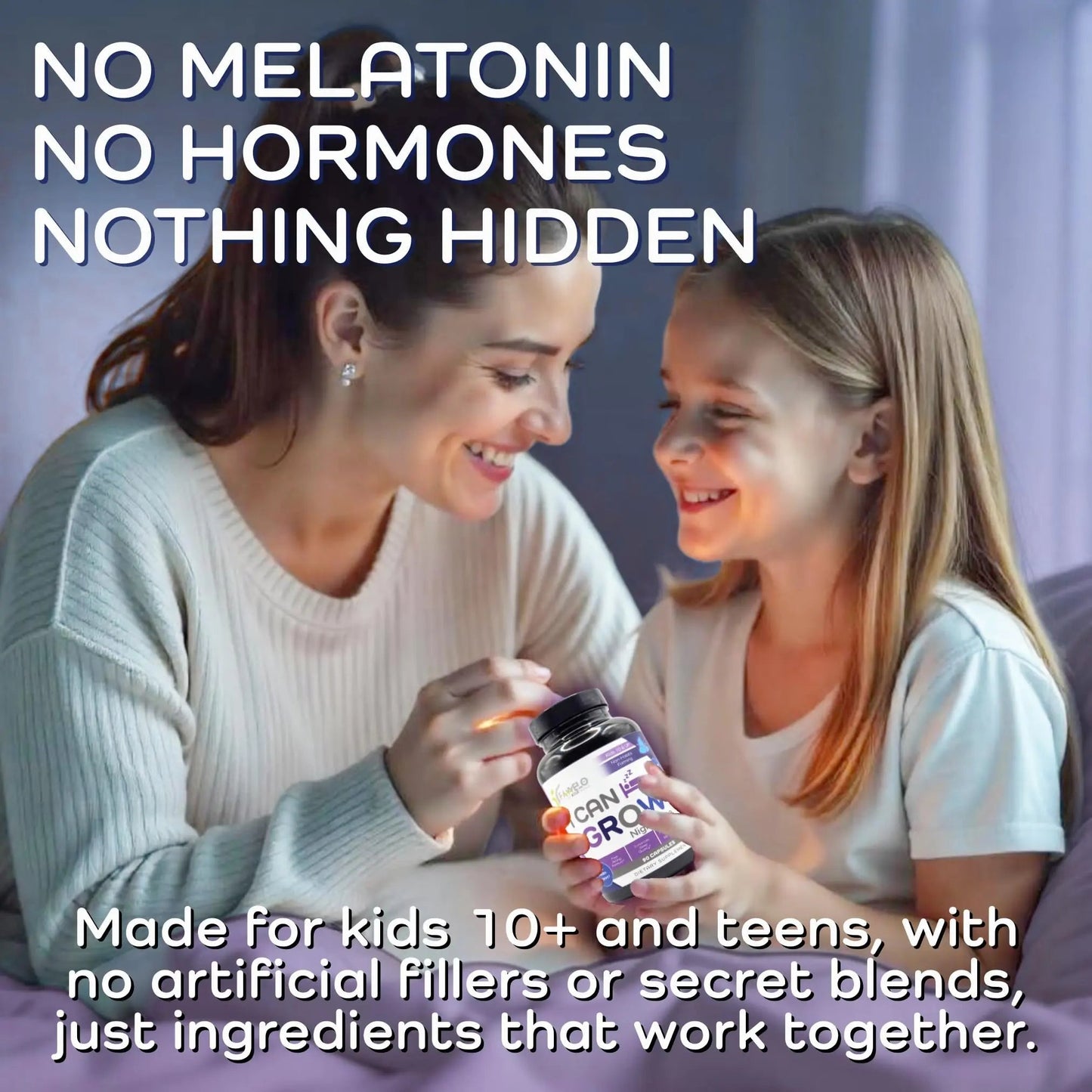 I Can Grow NightTime Kids Vitamins Multivitamin Sleep Aid | Magnesium for Kids with Magnesium Bisglycinate | Natural Calm & Recovery | FaweloBuy Supplements Australia