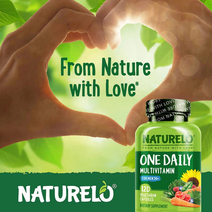 NATURELO Mens Multivitamins for Men 50+ - One Daily Multivitamin for Men with Vitamins, Minerals & Organic Whole Foods, Boost Energy & Health, NATURELOBuy Supplements Australia