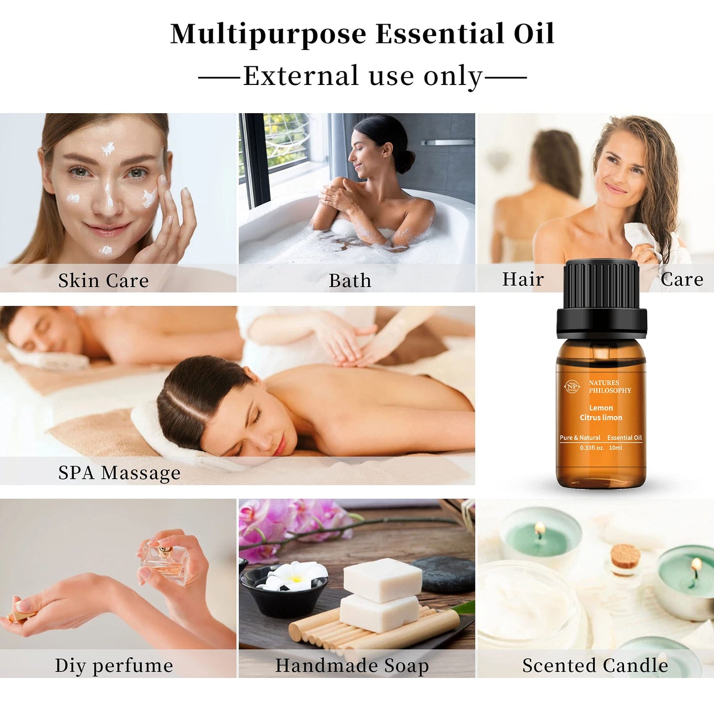 Lemon Essential Oil,100% Pure Organic Essential Oils for Aromatherapy, Diffuser, Massage, Soap Making NP NATURES PHILOSOPHYBuy Supplements Australia
