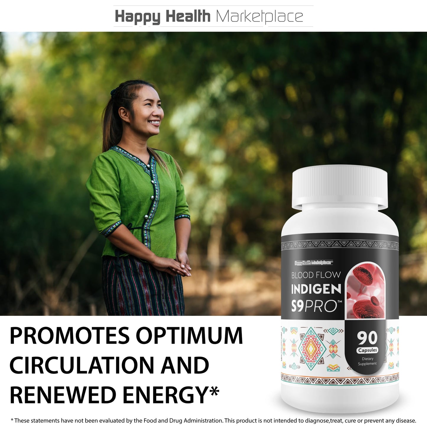 Blood Flow Indigen S9 Pro - Our Best Poor Circulation Supplements for Advanced Blood Flow Care - Blood Circulation Support - Blood Circulation Supplements for Healthy Blood Flow Help Blood Flow Pills Happy Health MarketplaceBuy Supplements Australia