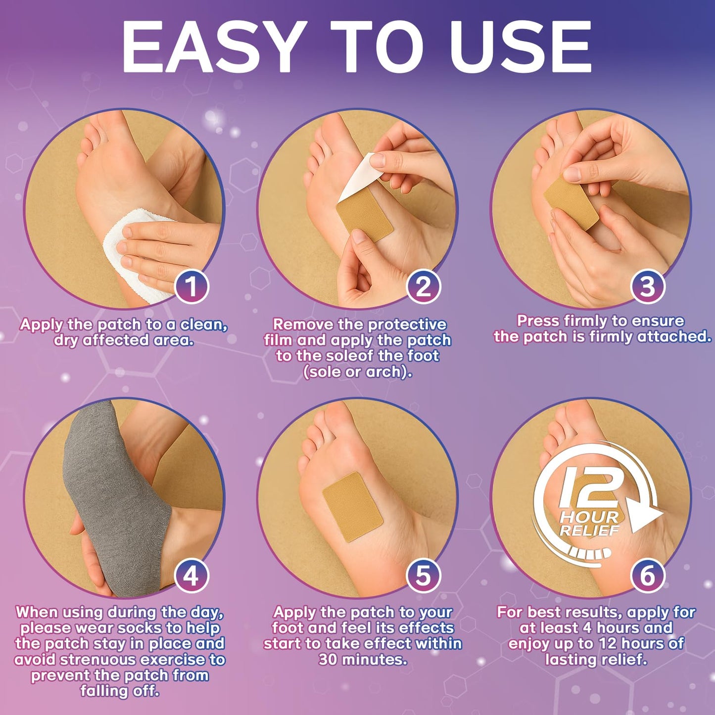 Mosconly Plantar Fasciitis Relief 14 Pcs, Natural Heel Discomfort Relief for Plantar Fasciitis, 12 Hour Maximum Strength Deep Hot, Soothing of Joint Soreness for Heel Discomfort MosconlyBuy Supplements Australia