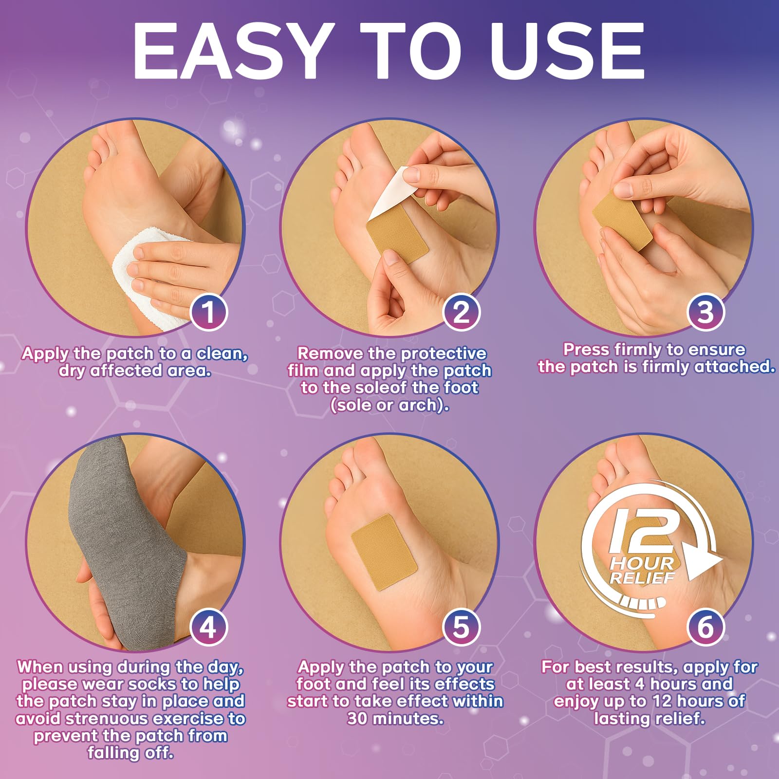 Mosconly Plantar Fasciitis Relief 14 Pcs, Natural Heel Discomfort Relief for Plantar Fasciitis, 12 Hour Maximum Strength Deep Hot, Soothing of Joint Soreness for Heel Discomfort MosconlyBuy Supplements Australia