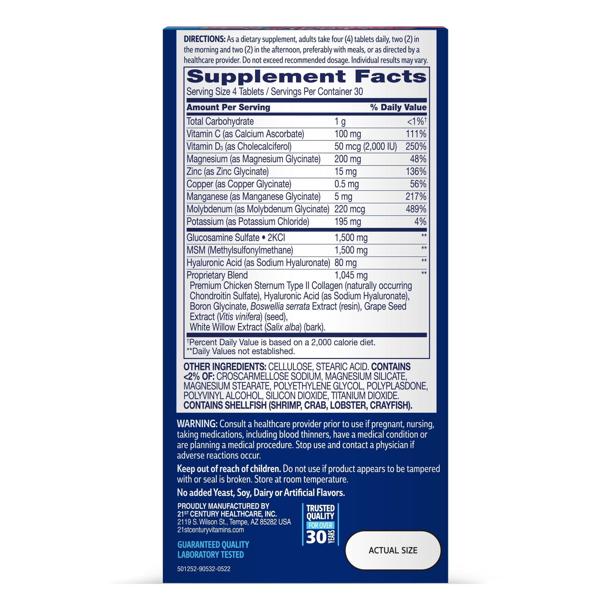 21st Century Arthri-Flex Advantage® + Vitamin D3, 120 Coated Tablets 21st CenturyBuy Supplements Australia