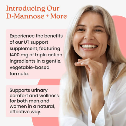 NewLife Naturals D-Mannose Capsules | w/Cranberry and Hibiscus Extracts | Natural Urinary Tract Health Supplement | 1400mg Pure Veggie Powder | 60 Veggie Capsules NewLife NaturalsBuy Supplements Australia