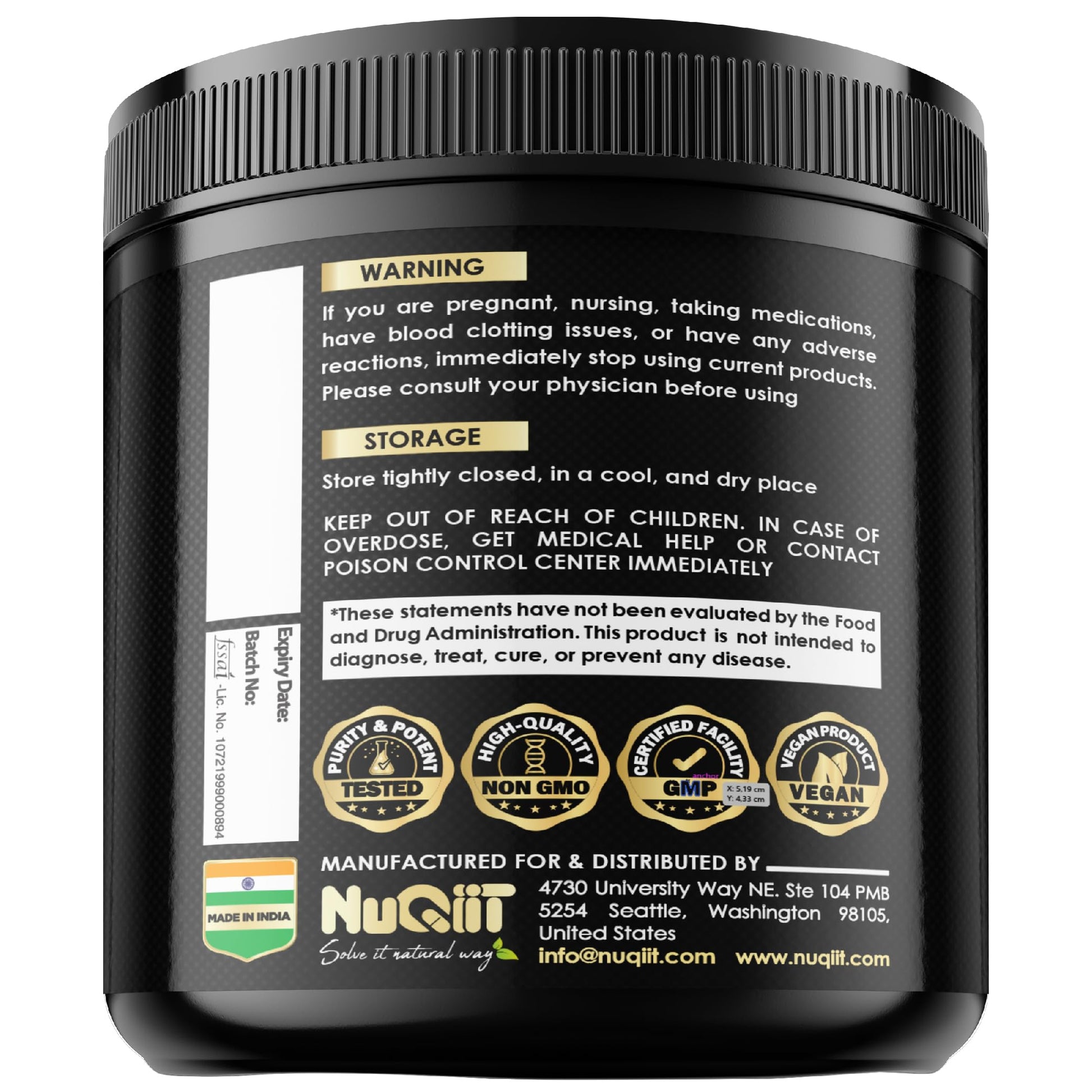 Red Vine Leaf Extract 15000mg Beet Root 3000mg Organic Green Tea 3000mg Supplement & More - Support Heart Health, Strength, Immune System & Body Management - 120 Vegan Capsules for 2-Month Supply NUQIITBuy Supplements Australia