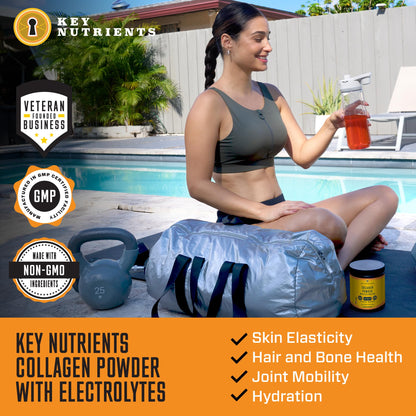 Collagen Peptides with Electrolytes Powder, Collagen Powder, Collagen Peptides Powder KEY NUTRIENTSBuy Supplements Australia