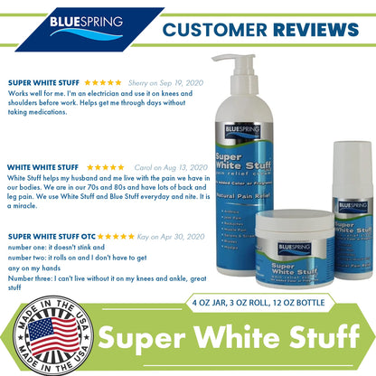 Emu Therapy Super White Stuff OTC 12-oz. Pump Bottle - Natural, Made in USA, Paraben-Free, Works in As Little As 5 Minutes for Joint/Muscle Pain, Backaches, Sprains/Strains, Bruises & More Emu TherapyBuy Supplements Australia