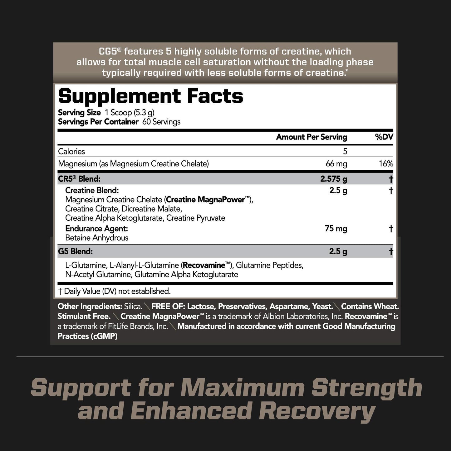 PMD Sports Ultra Pump Fuel Insanity - Pre Workout - Tropical Orange Mango (30 Servings) Sports CG5 Premium Creatine and L-Glutamine Powder (60 Servings)