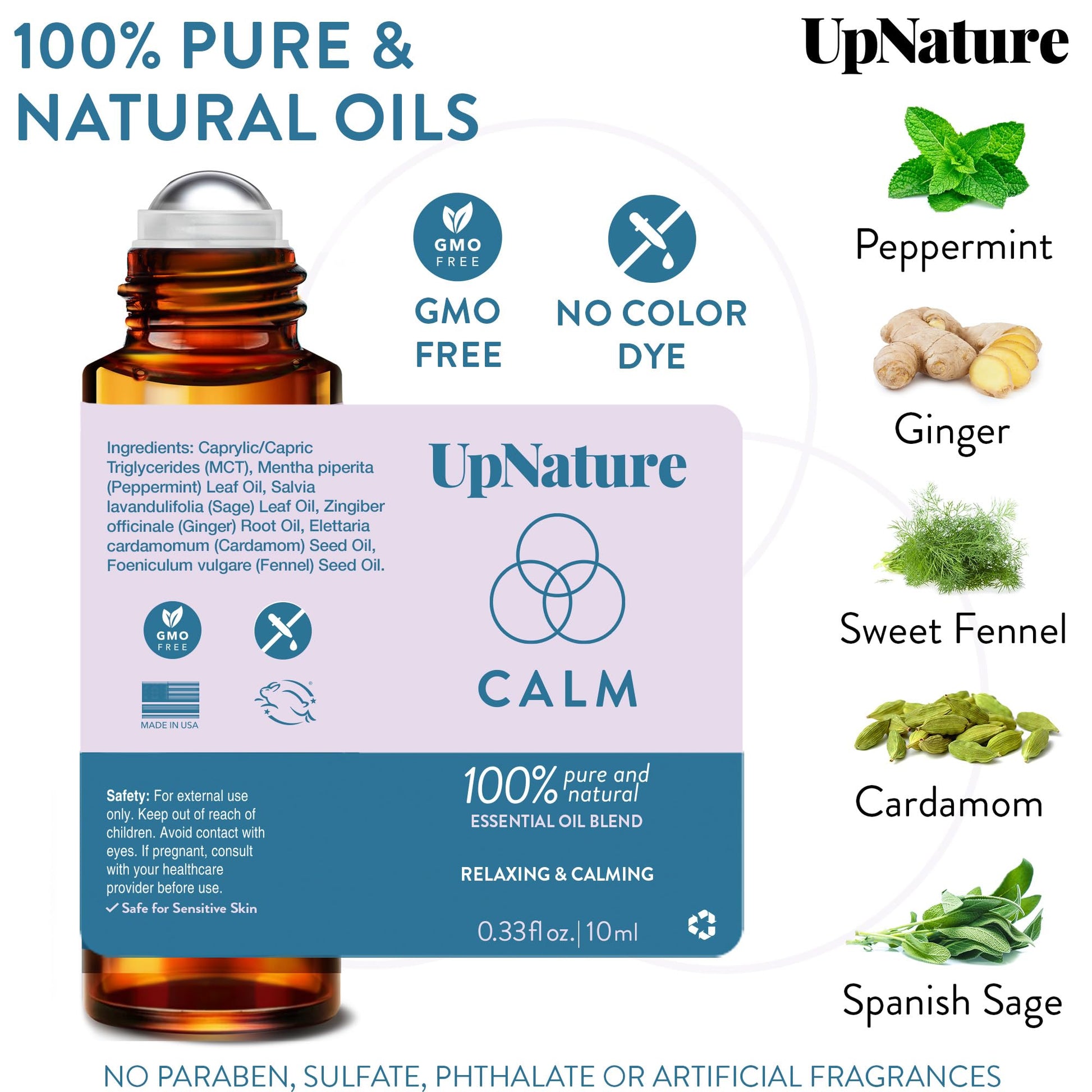 UpNature Calm Essential Oil Roll On Blend – Stress Relief & Relaxation Gifts for Women – Calming UpNatureBuy Supplements Australia