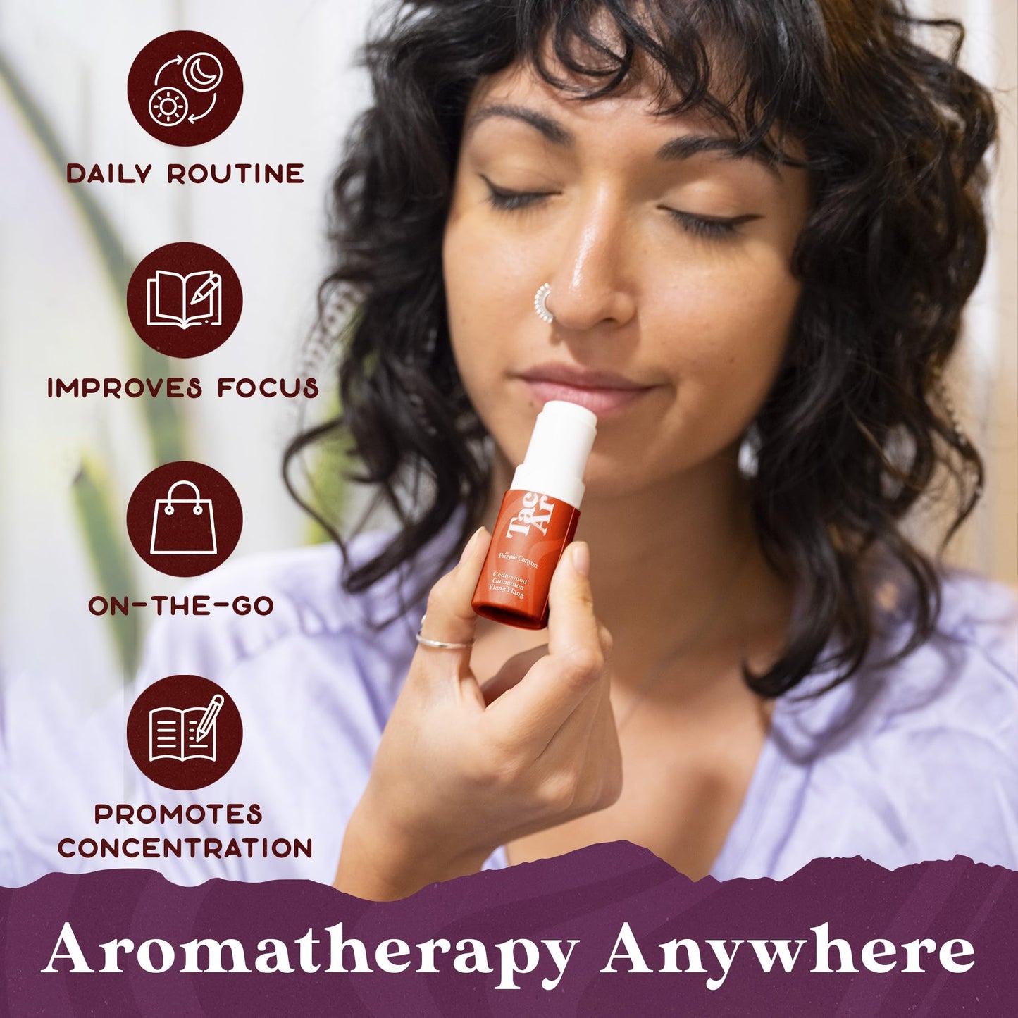 Essential Oils Balm Stick | Grounded Thought Aromatherapy Balm | All Natural Body Balm PURPLE CANYONBuy Supplements Australia