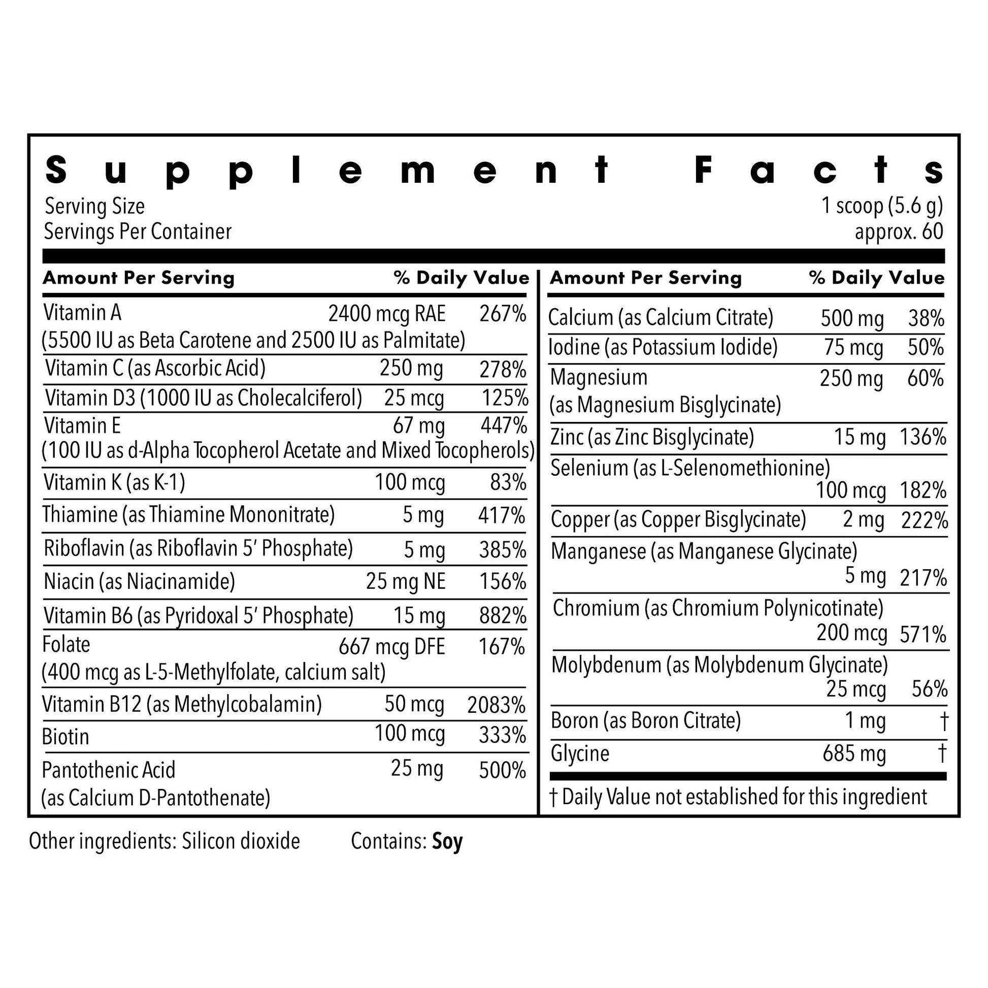 Metabolic Maintenance Vitamin Mineral Base Powder - Iron Free Multivitamin with Active B Vitamins + Chelated Minerals (340 Grams, 60 Servings) Metabolic MaintenanceBuy Supplements Australia