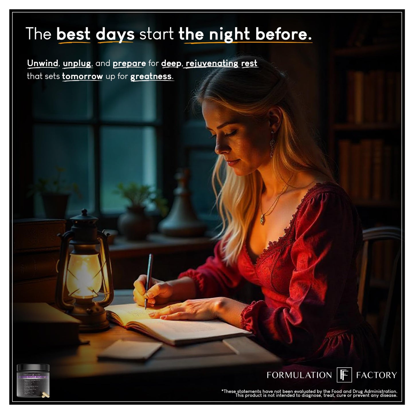 The Night Before 10-in-1 Midnight Maximizer Sleep Aid, Stress Relief, Cognition, Relaxation, Recovery, Focus, Magnesium Glycinate, L-Theanine & More, (120 Capsules – 2 Month Supply) Formulation FactoryBuy Supplements Australia