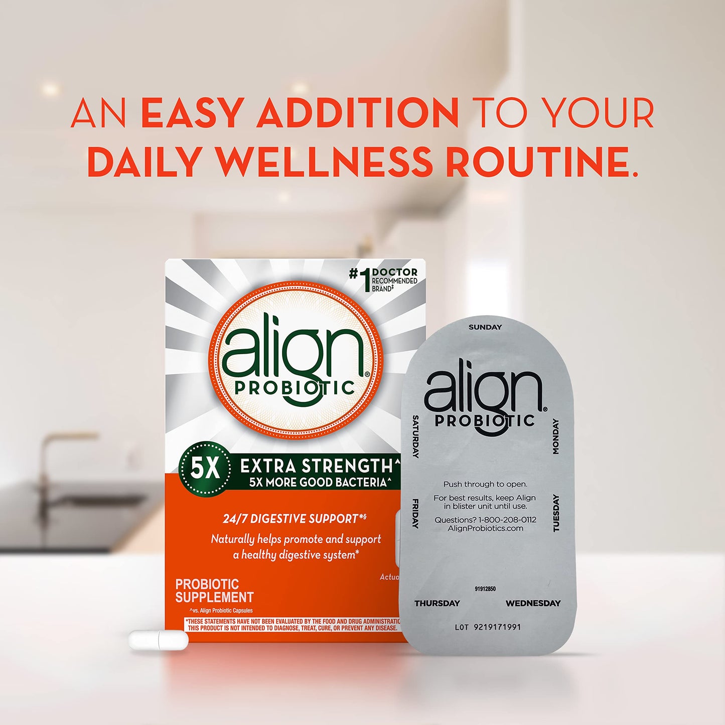 Align Probiotic Extra Strength, Probiotics for Women and Men, #1 Doctor Recommended AlignBuy Supplements Australia