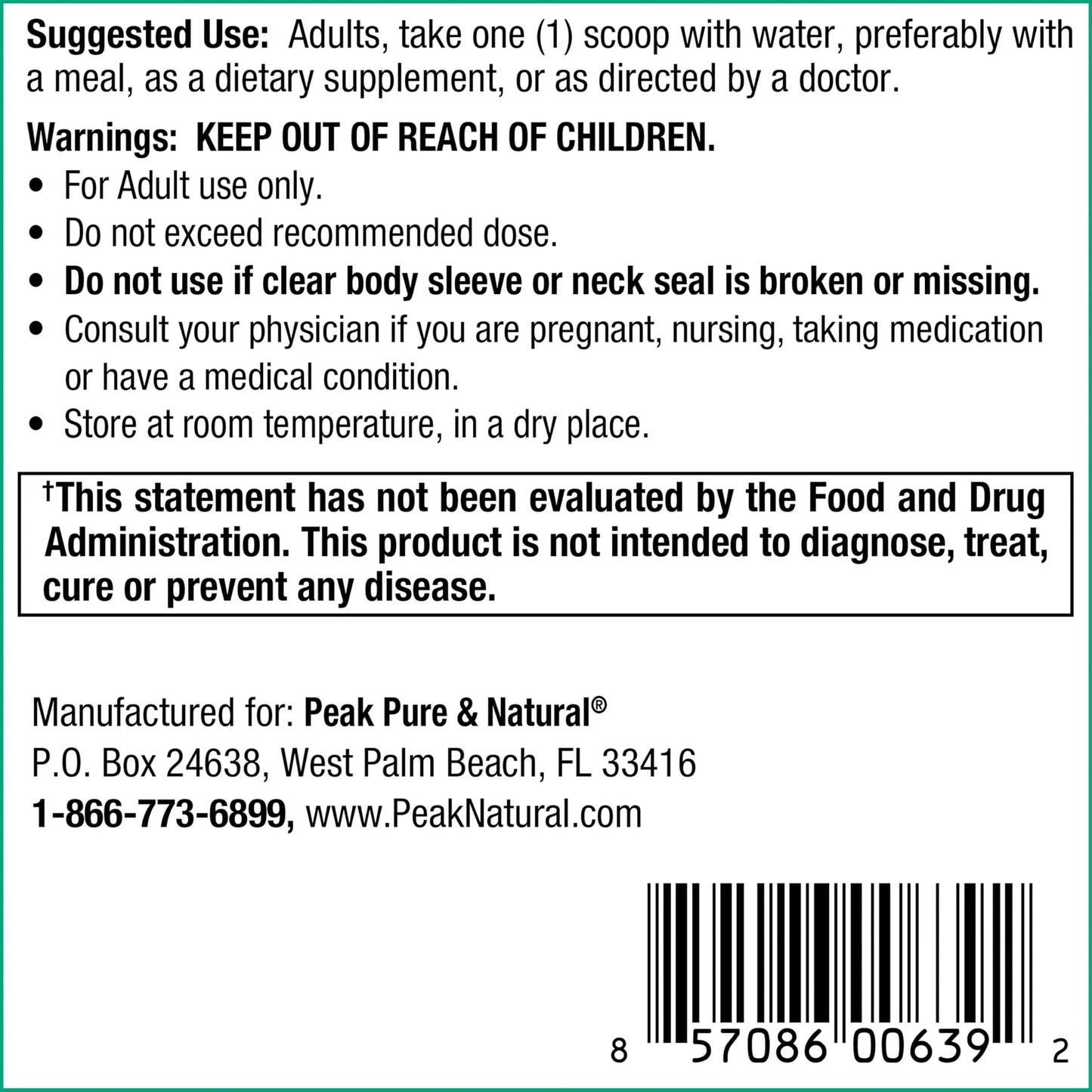 Peak Urinary Tract Supplement Powder - Cranberry and D-Mannose Powder with Juniper Berries and Probiotics for Urinary Tract Health, Ph Balance, UTI Defense - Vegan, Gluten Free (30 Day Supply) Peak Pure & NaturalBuy Supplements Australia