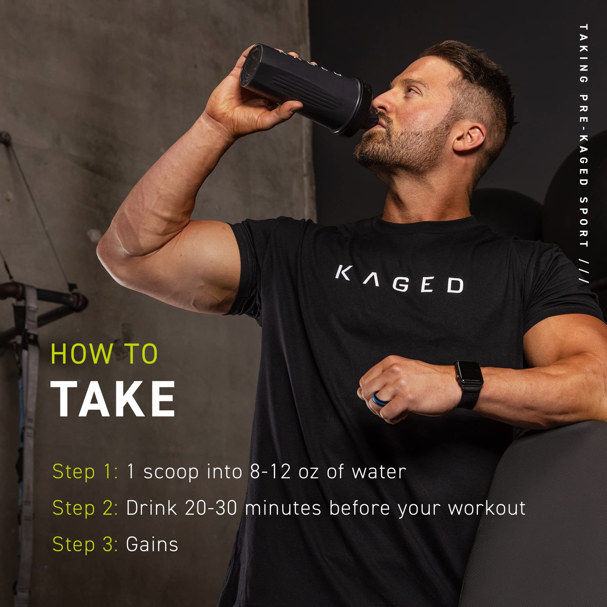 Kaged Athletic Sport Pre Workout Powder | Mango Lime | Energy Supplement for Endurance KagedBuy Supplements Australia