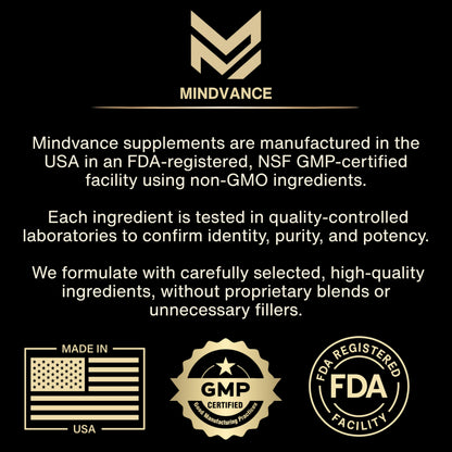 Mindvance Apigenin 100mg with L-Theanine 200mg Supplement Capsules for Sleep Support, Relaxation, Clarity & Calm | Melatonin Free | 60 Vegan Capsules MindvanceBuy Supplements Australia