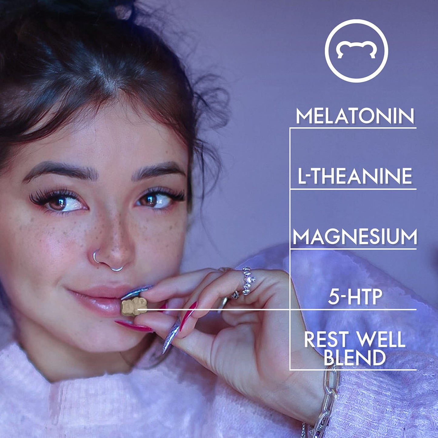 Sugarbear Sleep Aid Gummies for Adults with Melatonin 6mg, Magnesium SugarBearHairBuy Supplements Australia