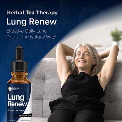 Herbal Tea Therapy Lung Renew Mullein Drops for Lungs (1 fl. oz.): Peppermint, Thyme, & Mullein Leaf Extract for Lungs Detox & Daily Respiratory Comfort - GMO-Free & Made in USA Herbal Tea TherapyBuy Supplements Australia