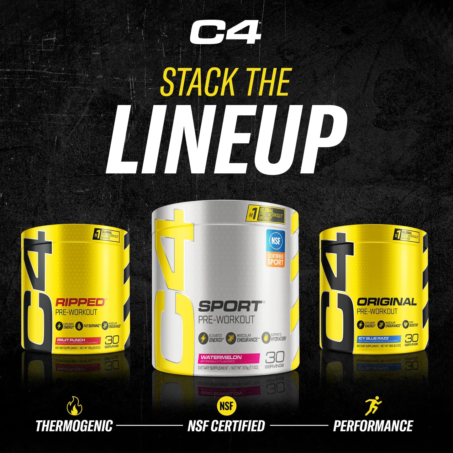 Cellucor C4 Original Pre Workout Powder Watermelon Sugar Free Preworkout Energy CellucorBuy Supplements Australia
