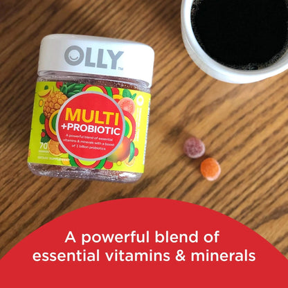 OLLY Multi + Probiotic Adult Multivitamin Gummy, 1 Billion CFUs, Digestive and Immune Support & Heavenly Hair Gummy, Supports Healthy Hair OLLYBuy Supplements Australia