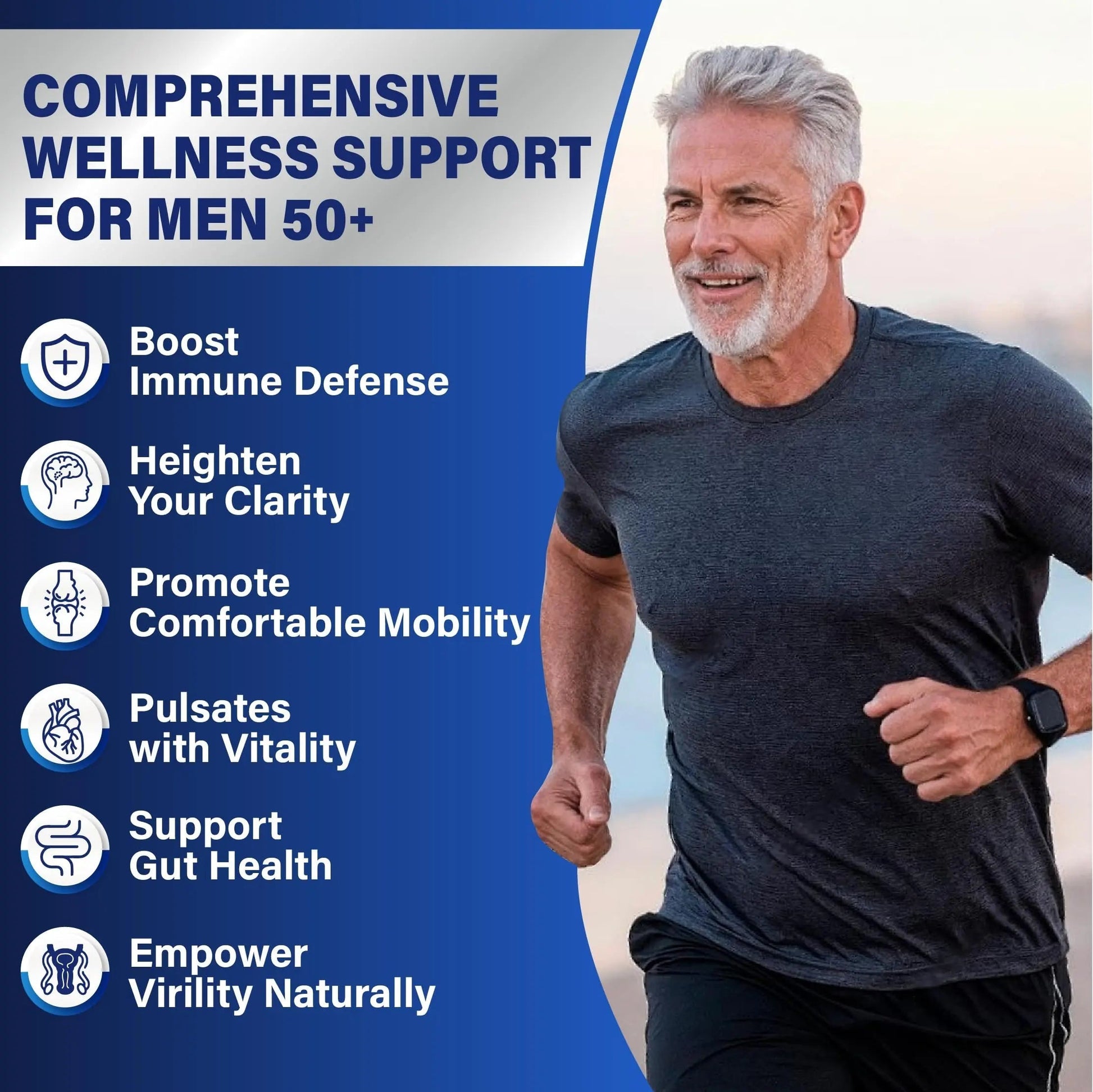 Sugar Free Multivitamin Gummies for Men 50 Plus - Methylated Multivitamin with Omega-3, CoQ10, Elderberry & Turmeric VeyttisyBuy Supplements Australia