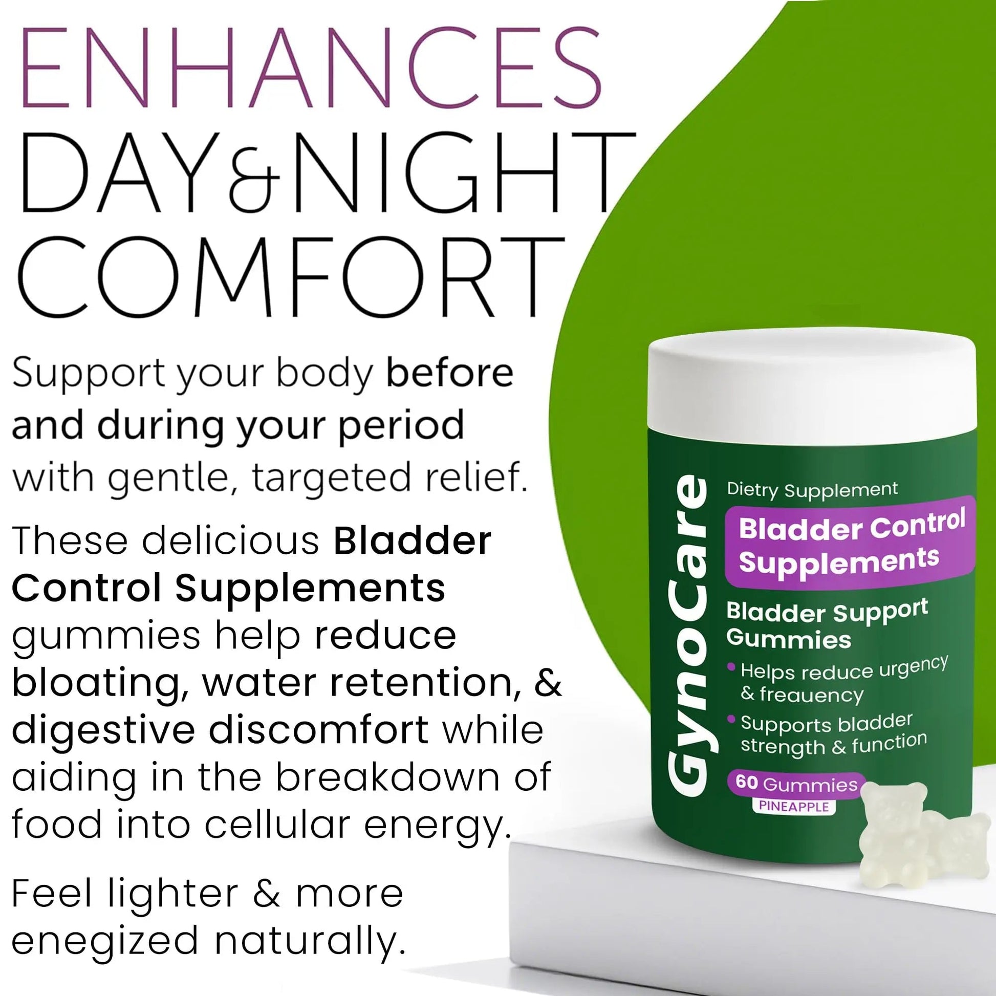 Bladder Control Supplements – Urinary Tract Health for Women | Overactive Bladder Support, UTI Relief & Infection Treatment | Daily Feminine Wellness Gummies – 60 Pineapple Flavor Terramed Just Think ComfortBuy Supplements Australia