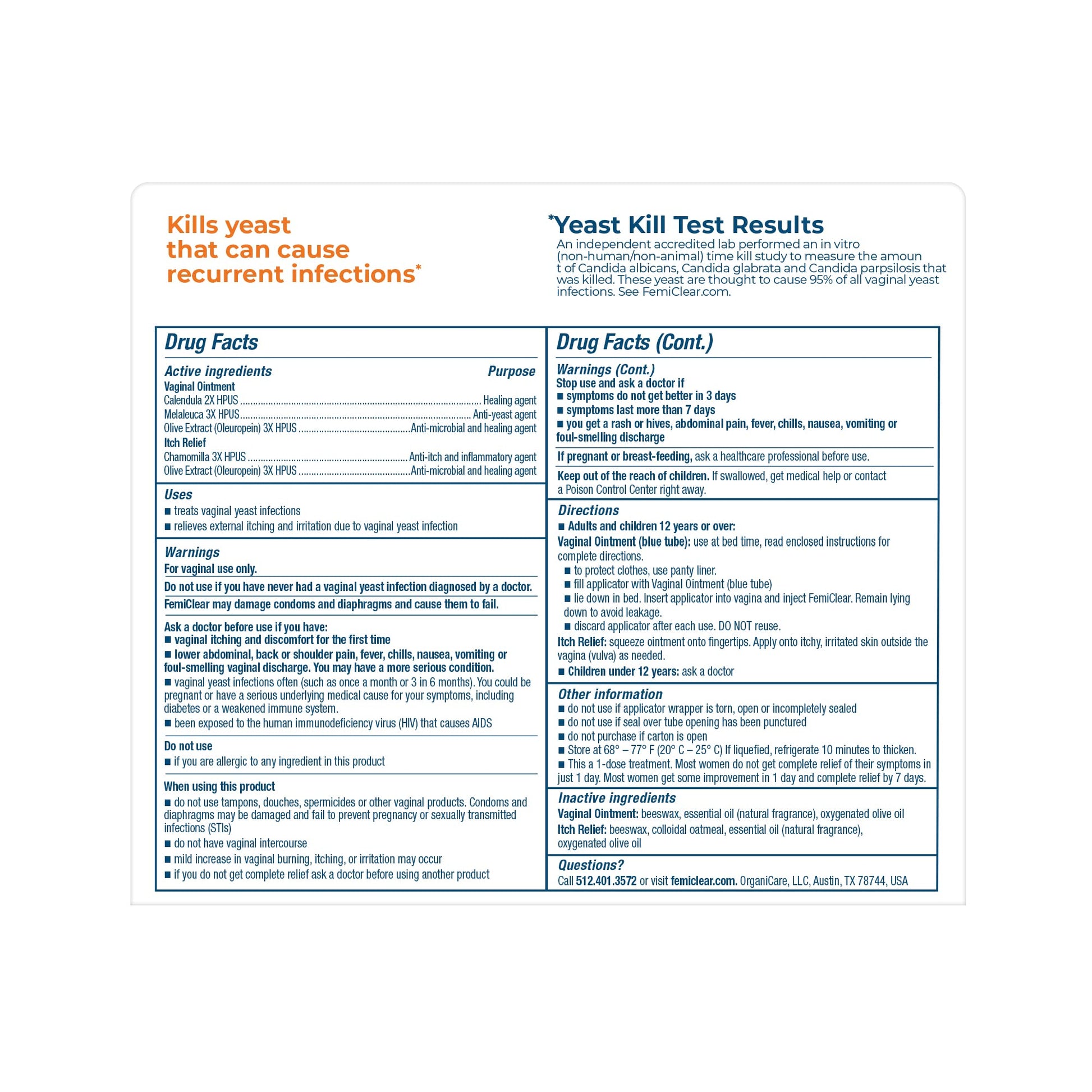FemiClear 1-Day Dose Restoratives Complex Probiotic Bundle FemiClearBuy Supplements Australia