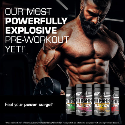GAT SPORT Nitraflex Black Pre-Workout Powder, Extreme Pre-Training Formula for Men GAT SPORTBuy Supplements Australia