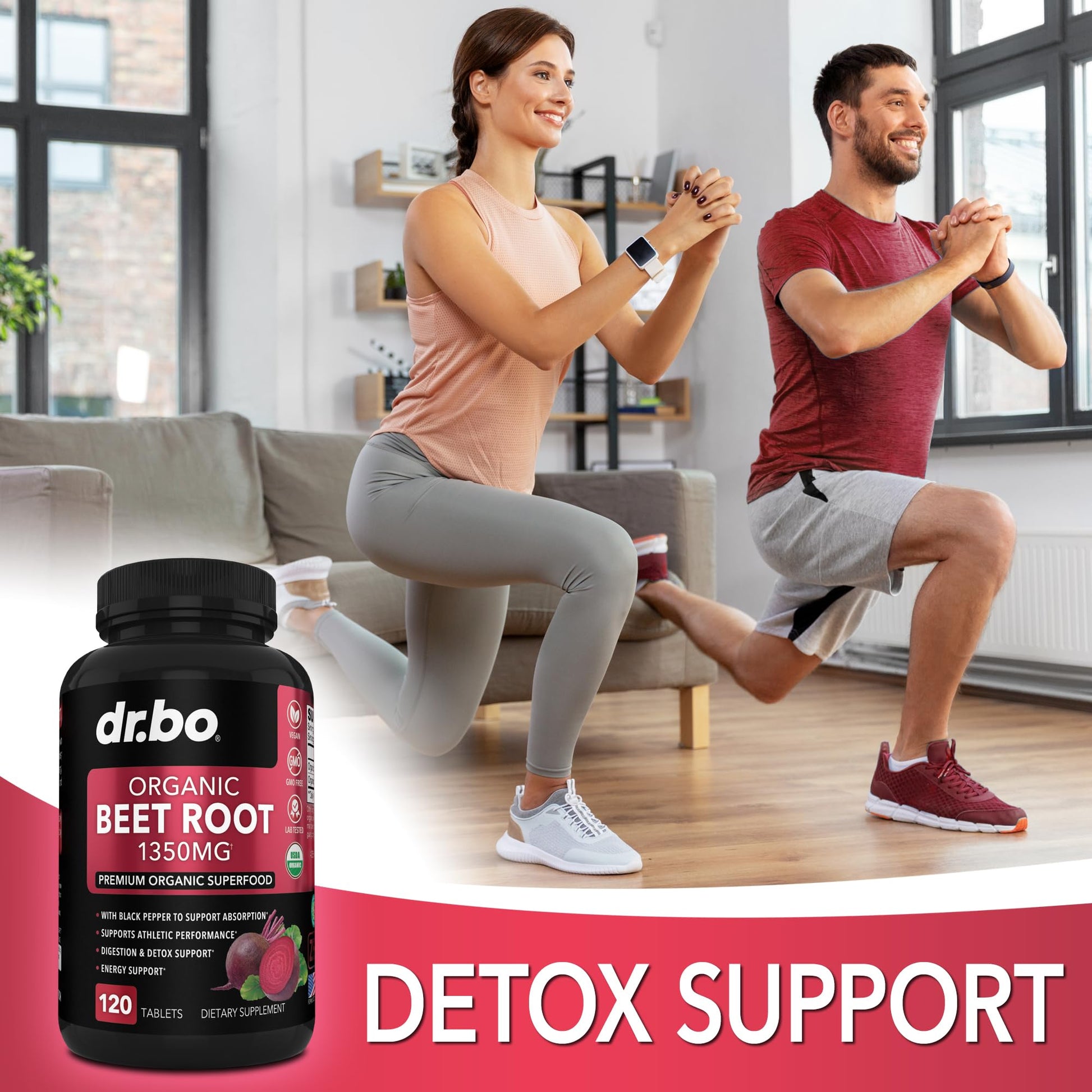 Organic Beet Root Capsules Supplements - 1350mg Beetroot Powder Extract Pills, Organic DR. BOBuy Supplements Australia