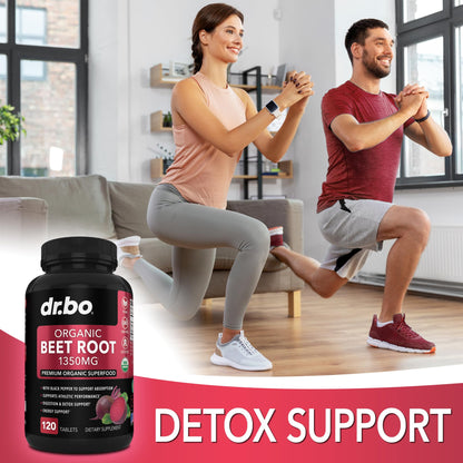 Organic Beet Root Capsules Supplements - 1350mg Beetroot Powder Extract Pills, Organic DR. BOBuy Supplements Australia