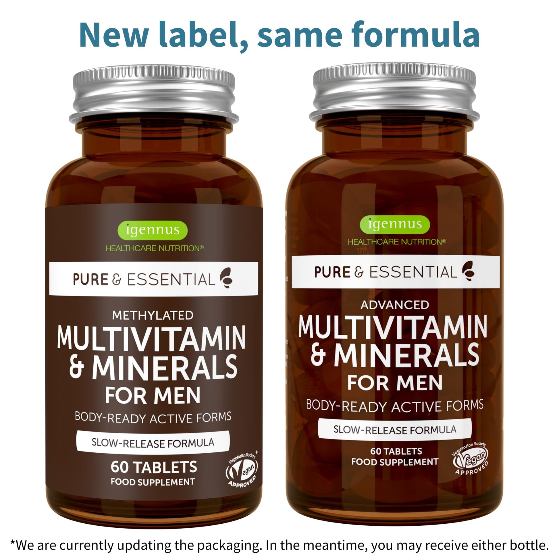 Igennus Methylated Men's Multivitamin with 22 Actives, All-Day Nutrient Delivery, Pure & Clean, Methylfolate & Methylcobalamin Igennus Healthcare NutritionBuy Supplements Australia