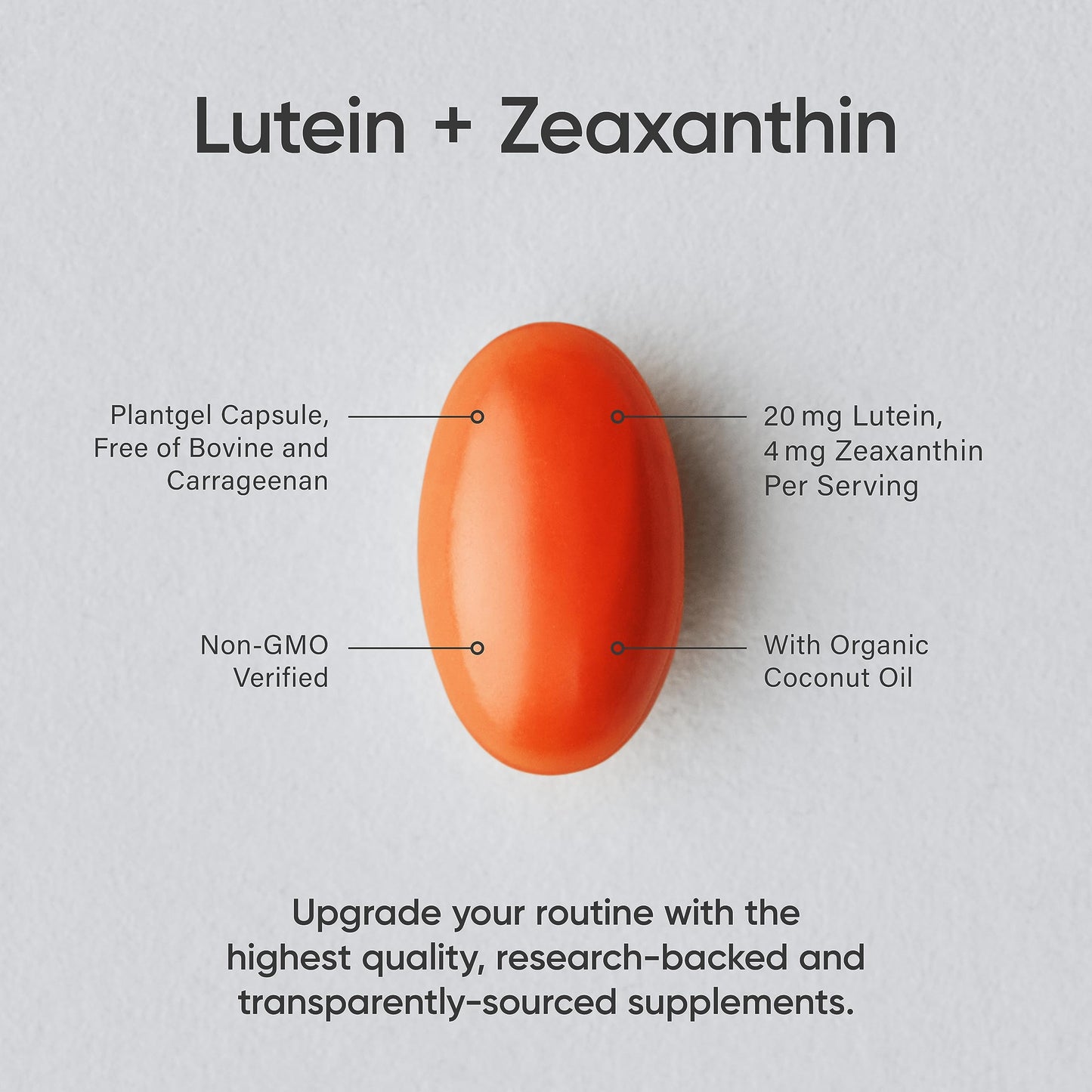 Sports Research Vegan Lutein + Zeaxanthin (20mg) with Organic Coconut Sports ResearchBuy Supplements Australia