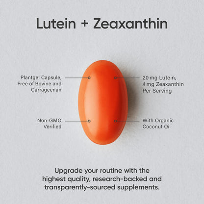 Sports Research Vegan Lutein + Zeaxanthin (20mg) with Organic Coconut Sports ResearchBuy Supplements Australia