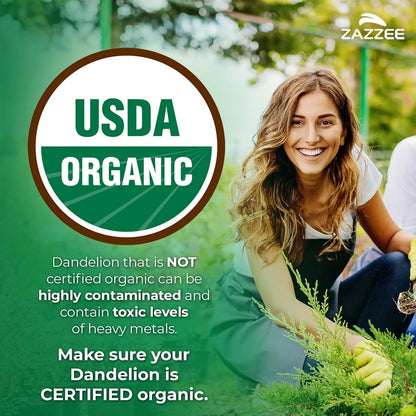 Zazzee Urinary Tract Cleanse & Detox Bundle | USDA Organic Dandelion Root Extract Capsules Plus D-Mannose 1000mg Capsules for UT & Bladder Cleansing ZazzeeBuy Supplements Australia