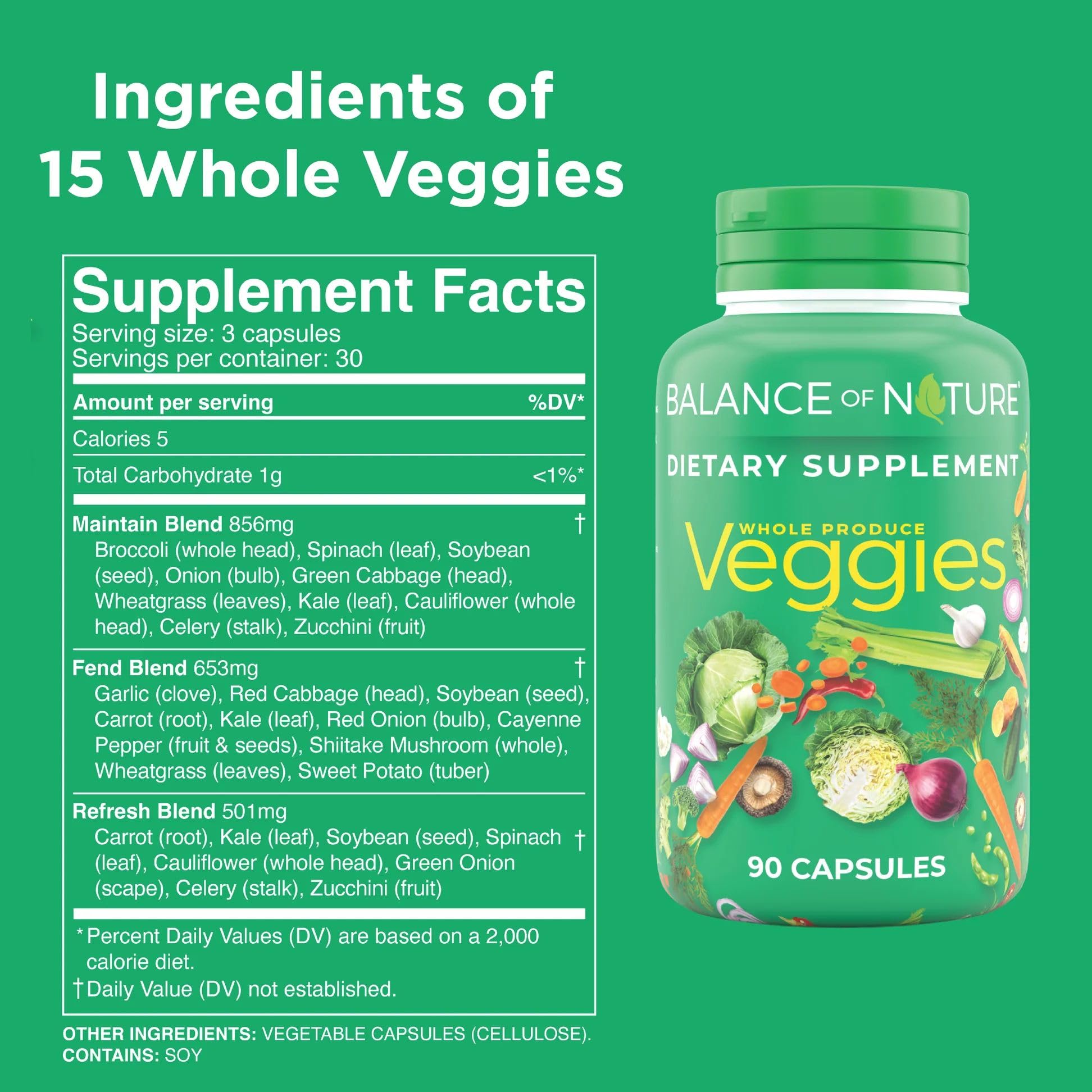 Balance of Nature Whole Veggies Supplement with Superfood Vegetables Balance of NatureBuy Supplements Australia