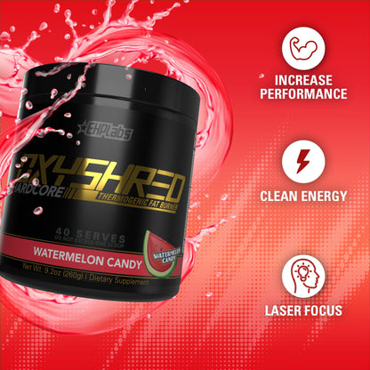 EHP Labs OxyShred Hardcore Thermogenic Shredder - Pre Workout Powder with L Glutamine EHP LabsBuy Supplements Australia