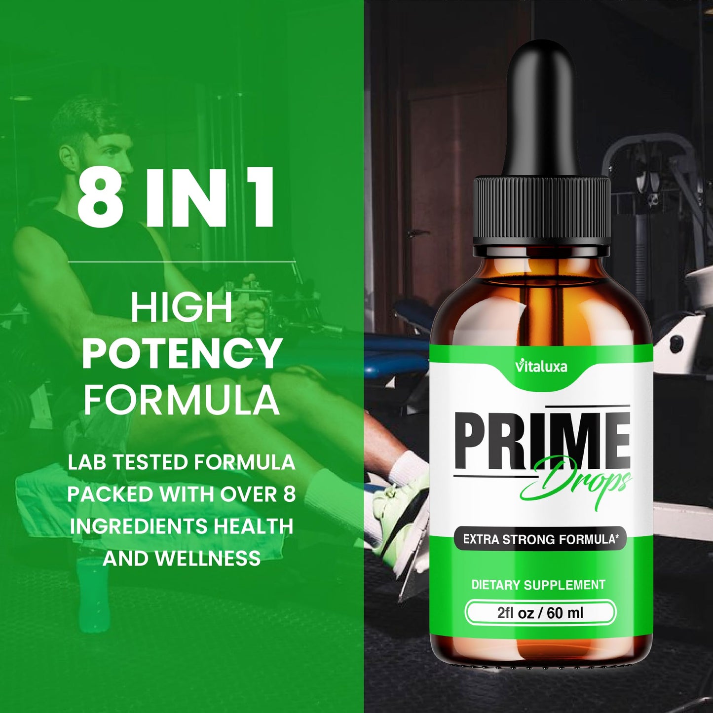 (2 Pack) Prime Drops for Men, Extra Strength Prime Drops Liquid Supplement Performance Blend All Natural Support, PrimeDrops Advanced Formula Vitamins for Health Wellness Reviews (4oz) VitaluxaBuy Supplements Australia