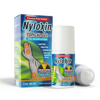 Nyloxin Roll-On Arthritis Pain Relief Gel, Back Pain Relief, Neuropathy Pain Relief, Nerve Pain Relief, Knee Pain Relief, Foot Pain Relief, Muscle Pain Relief, Shoulder Pain, Joint Pain (2 oz) NyloxinBuy Supplements Australia